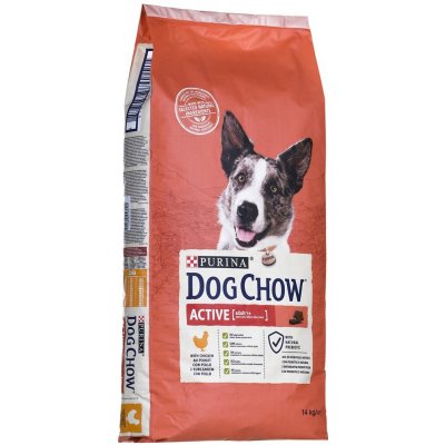 Purina Dog Chow All size adult ACTIVE kuře 14 kg – Hledejceny.cz