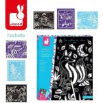 Janod Vyškrabávací obrázky Zvířátka svítící ve tmě – Zboží Mobilmania