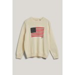 Gant Flag Knit C-neck Cream – Hledejceny.cz