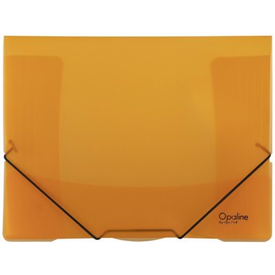 Karton P+P Desky Opaline s chlopněmi a gumičkou A4, oranžové – Zboží Mobilmania