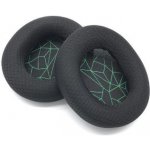 eses náušníky pro sluchátka SteelSeries Arctis černé se zeleným vzorem látkové – Sleviste.cz