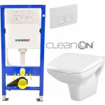 Geberit Duofix tlačítko DELTA50 bílé WC CERSANIT CARINA CLEANON + SEDÁTKO 458.103.00.1 50BI CA1 – Zboží Dáma