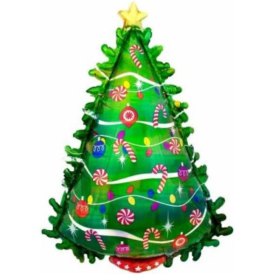 Foliový balonek vánoční stromeček 66 x 91 cm – Zboží Dáma