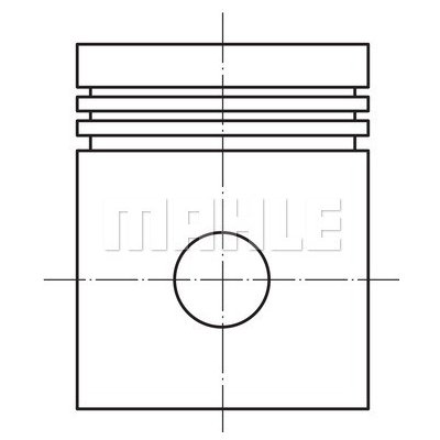 Píst MAHLE ORIGINAL 015 61 00 (0156100) – Zboží Mobilmania
