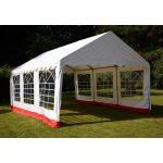 Garthen 412 Zahradní stan bílá / červená 4 x 6 m – Zboží Dáma
