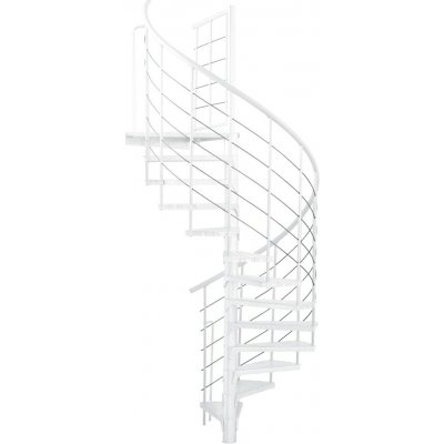 Minka STAIRS Venkovní točité schodiště Rondo Spino Zink Color bílé pr. 120 cm – Zboží Mobilmania