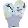 Kojenecká rukavice Esito Dětské softshellové bezpalcové rukavice Lední medvědi mintová mintová