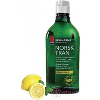 Biopharma NORSK TRAN Přírodní citronová příchuť 375 ml