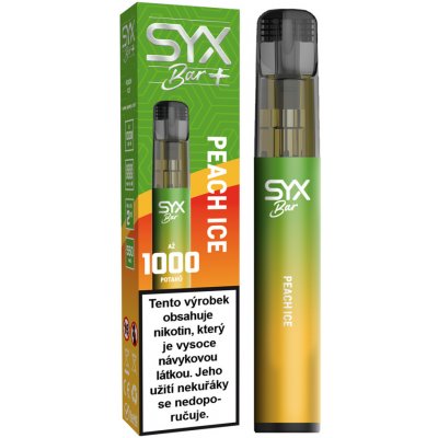 Syx Bar Peach Ice 16,5 mg 1000 potáhnutí – Zboží Dáma