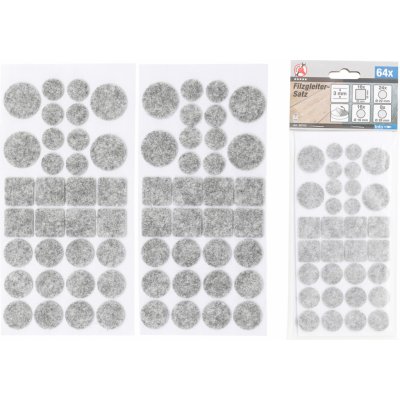 Filcové podložky pod nábytek, šedé, 64 kusů. - BGS 80703 – Sleviste.cz