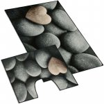 Bellatex 3D FOTOTISK TMAVÉ KAMENY 100x60cm (předložka) + 60x50cm (na WC) – Sleviste.cz