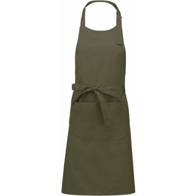 Kariban Zástěra s laclem "Sommelier" 09-khaki – Hledejceny.cz