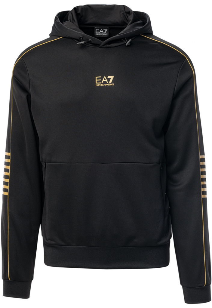 EA7 EMPORIO ARMANI TRAIN CORE ID M HOODIE RN POLY 6RPM06PJ16Z0208 Černá