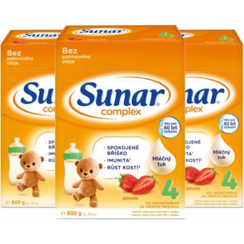 Sunar 4 complex jahoda 3 x 600 g