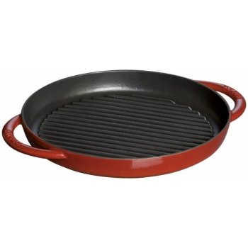 Staub Litinová grilovací kulatá višňová 22 cm