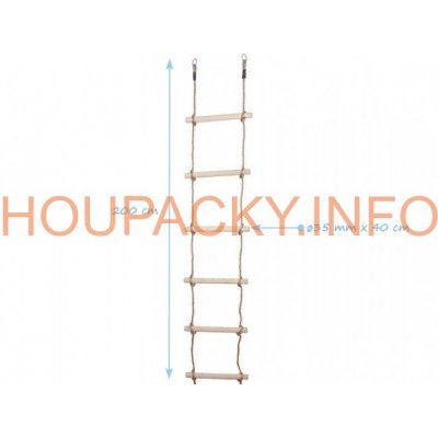 Provazový žebřík 6 příček LUX – Zboží Mobilmania