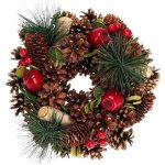 Homestyling Vánoční věnec borovice 25 cm přírodní – Hledejceny.cz