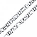 SILVEGO Masivní pánský ocelový řetěz figaro KMM82477F – Zboží Dáma