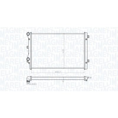 350213852000 MAGNETI MARELLI Chladič, chlazení motoru | Zboží Auto