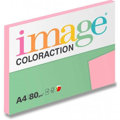 Papír barevný A4 80 g Image Coloraction OPI74 Tropic pastelově růžová 100 ks – Sleviste.cz
