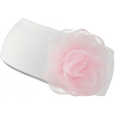 Prima obchod Bavlněná čelenka pro miminko s ozdobou 2 Off White květ – Zboží Mobilmania