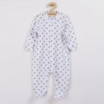 NEW BABY Kojenecký overal Classic II šedý s hvězdičkami – Zboží Mobilmania