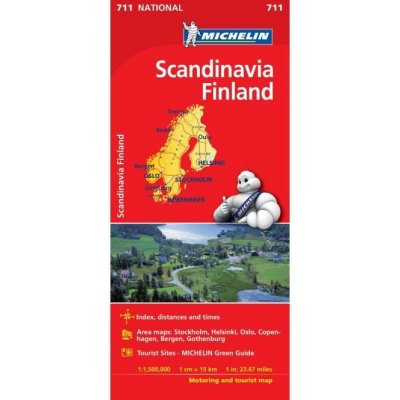 Scandinavia a Finland National Map 711