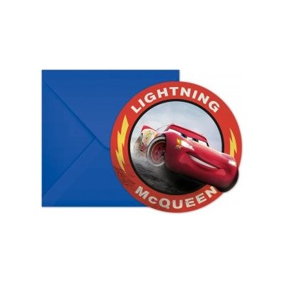 Pozvánky a obálky Auta 6ks – Zboží Dáma