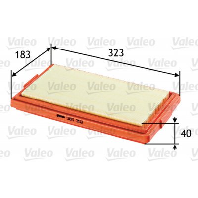 VALEO Vzduchový filtr 585352 – Hledejceny.cz