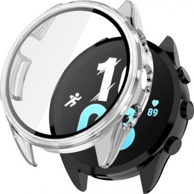 VSECHNONAMOBIL PC FULL COVER Plastový kryt se sklem pro Garmin Forerunner 165 průhledný 72632 – Zboží Mobilmania