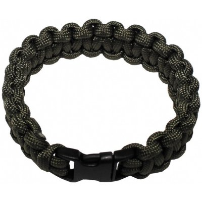 Mil-Tec Survival paracord náramek 15mm olivová – Sleviste.cz