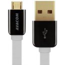 Avacom DCUS-MIC-120W USB - Micro USB, 120cm, bílý