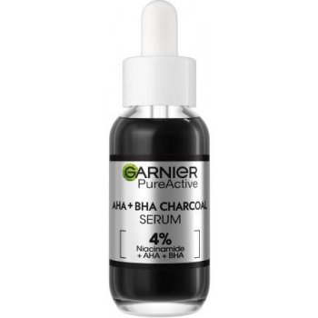 Garnier Pure Active AHA + BHA Charcoal Serum 30 ml