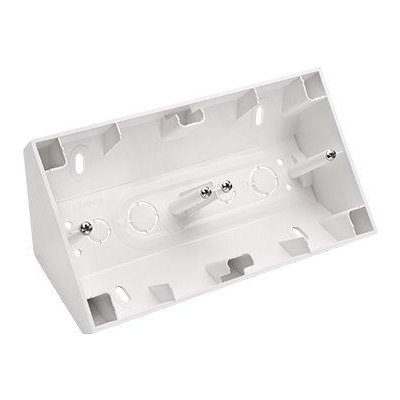 KONTAKT-SIMON S.A. Rohová dvojitá povrchová krabice bílá 87x153x58mm – Sleviste.cz