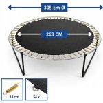 Aga skákací plocha k trampolínám 305 cm 54 ok – Sleviste.cz