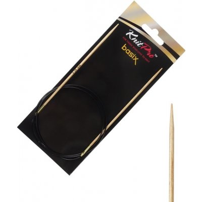 Dřevěné kruhové jehlice Knitpro Basix Birch 80 cm 2,25 mm – Hledejceny.cz