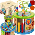 KRUZZEL Dřevěná edukační kostka 8v1 31x21,5x21,5cm 24670 – Hledejceny.cz