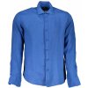 Pánská Košile La Martina košile s dlouhým rukávem modrá