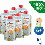 Salvest Põnn BIO Ovocné smoothie s jogurtem a sušenkami 6 x 110 g – Zboží Mobilmania