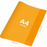 Junior Obal na sešit A4 PVC 432x304 mm Neon Color transparentní oranžový – Zboží Mobilmania