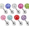 Piercing Nubis piercing do jazyka s krystaly Crystals From Swarovski PJ01015-Q