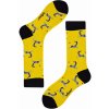 ZOO zebra barevné ponožky 044 žlutá