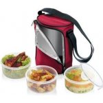 TESCOMA Jídlonosič FRESHBOX, se 3 dózami 0.8l, bordeaux 892210.00 – Zboží Dáma