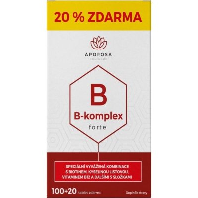 Aporosa prémiový B-komplex Forte 120 tablet – Zbozi.Blesk.cz