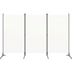 vidaXL 3-dílný dělič místností bílý 260x180 cm látka – Zboží Dáma
