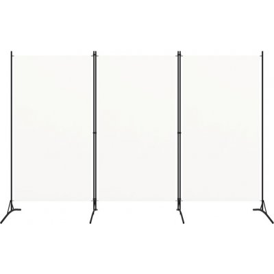 vidaXL 3-dílný dělič místností bílý 260x180 cm látka – Zboží Dáma