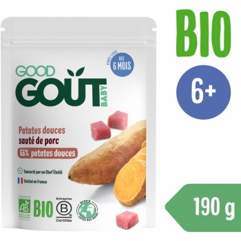 Good Gout Bio Batáty s vepřovým masem 190 g