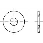 PROFISTYL DIN 440R podložka pro dřevěné konstrukce, forma R (kruh otvor) pozink Varianta: DIN 440R podložka pro dřevěné konstrukce ZB 11 – Hledejceny.cz