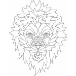 Pískohraní s.r.o. Šablona Lev 210 x 297 mm – Zboží Dáma