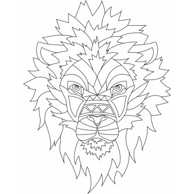 Pískohraní s.r.o. Šablona Lev 210 x 297 mm – Zboží Dáma